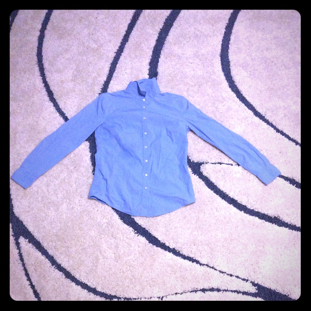 A long sleeved button up shirt